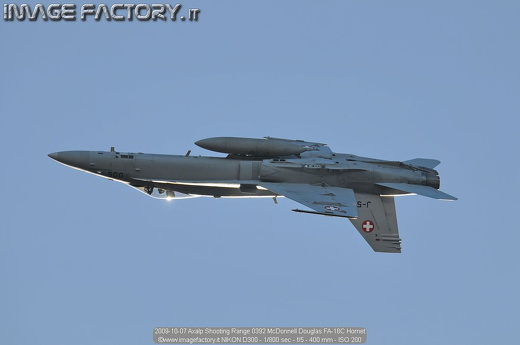 2009-10-07 Axalp Shooting Range 0392 McDonnell Douglas FA-18C Hornet